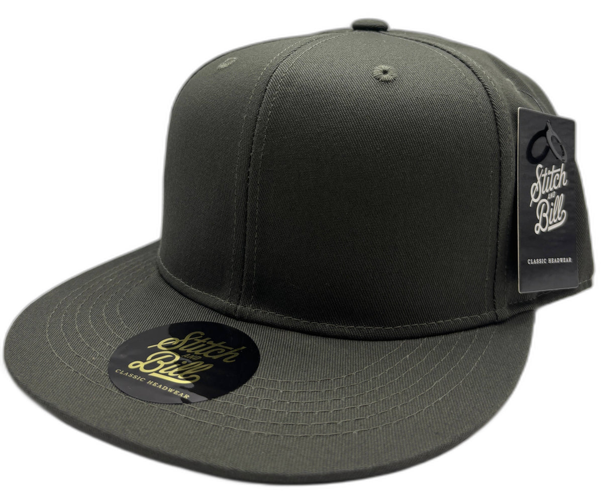 Wholesale Flat Brim Snapbacks – Blank Cotton, Bulk for Embroidery