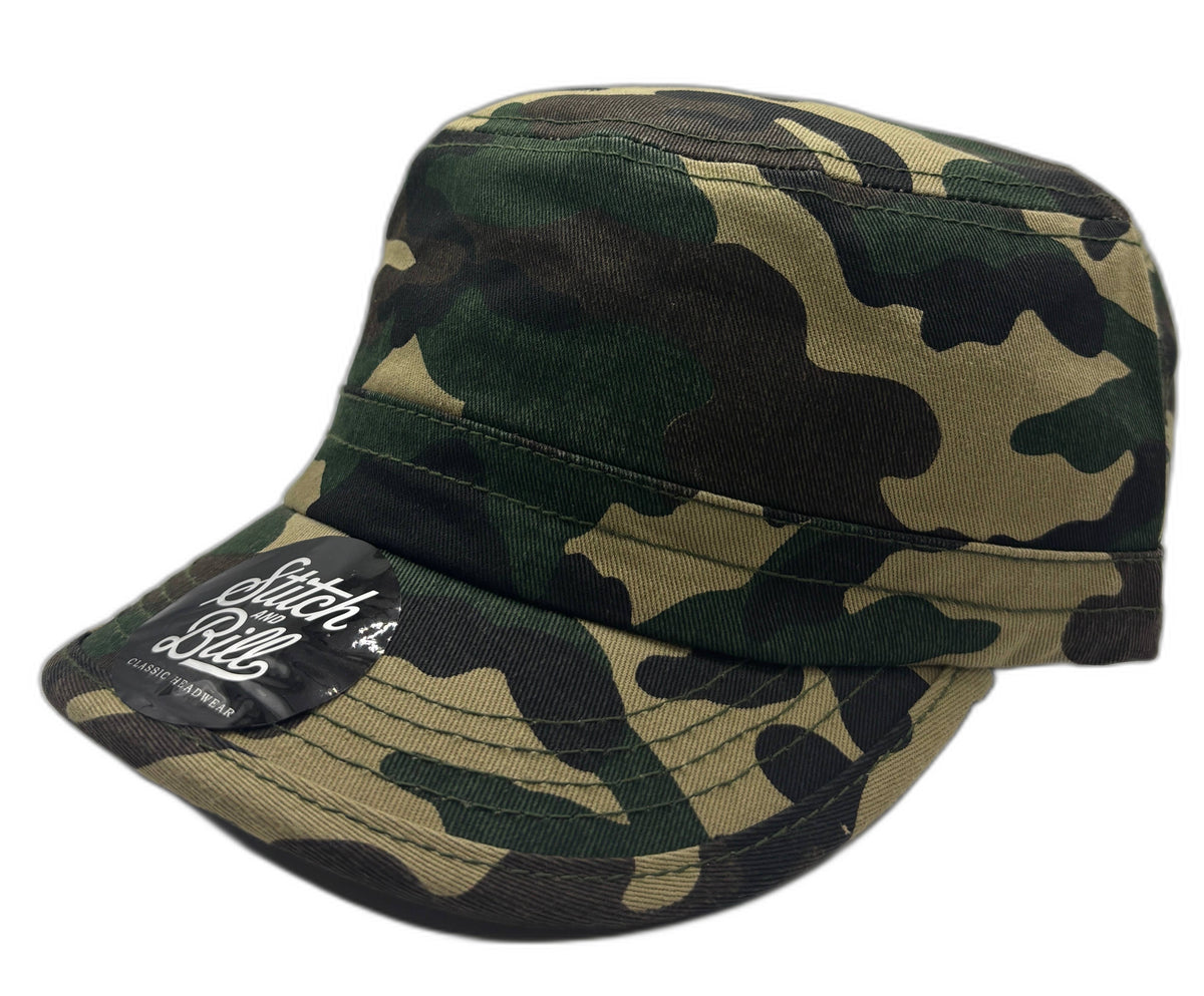 Wholesale Cadet Caps – Blank Cotton Military, Bulk for Embroidery